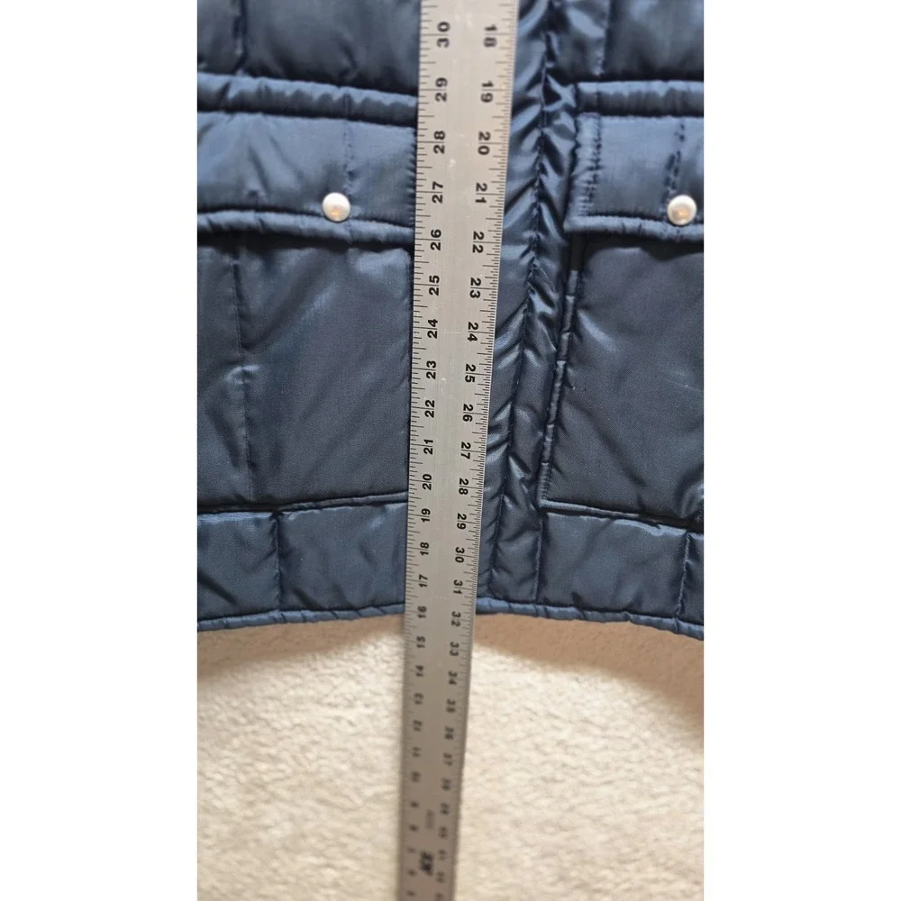 Vintage 70s 80s Holiday Inn Coat Walls Blizzard‎ Pruf Adult L USA Made Dark Blue